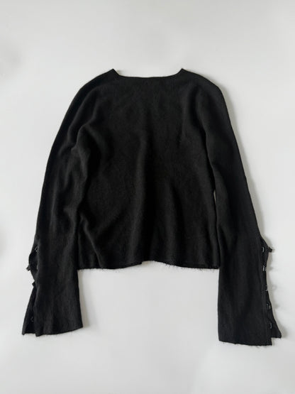 Gucci by Tom Ford Long-Sleeve Asymmetrical Flared Sleeves