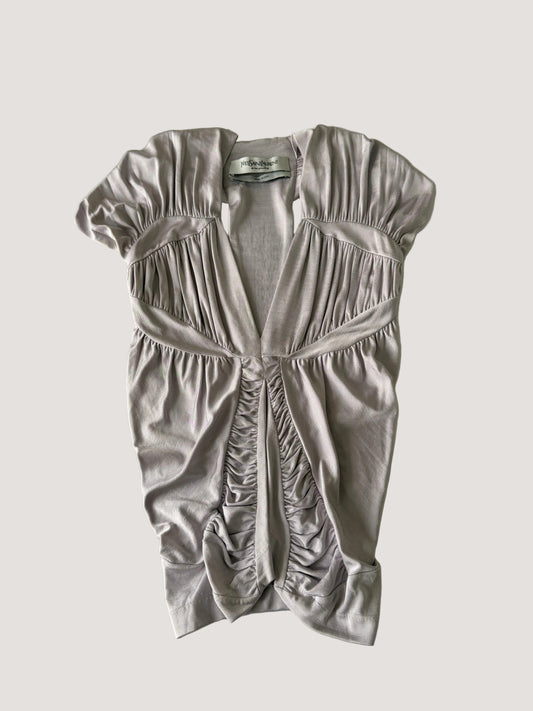 Yves Saint Laurent by Tom Ford S/S 2003 Ruched Blouse Top