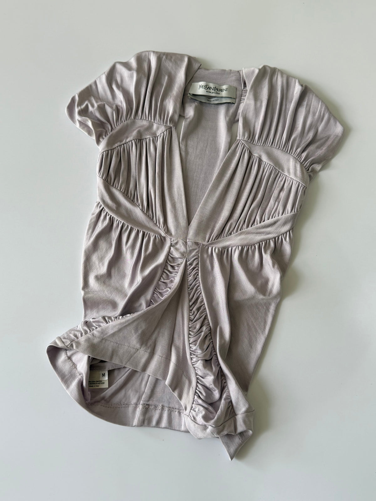 Yves Saint Laurent by Tom Ford S/S 2003 Ruched Blouse Top