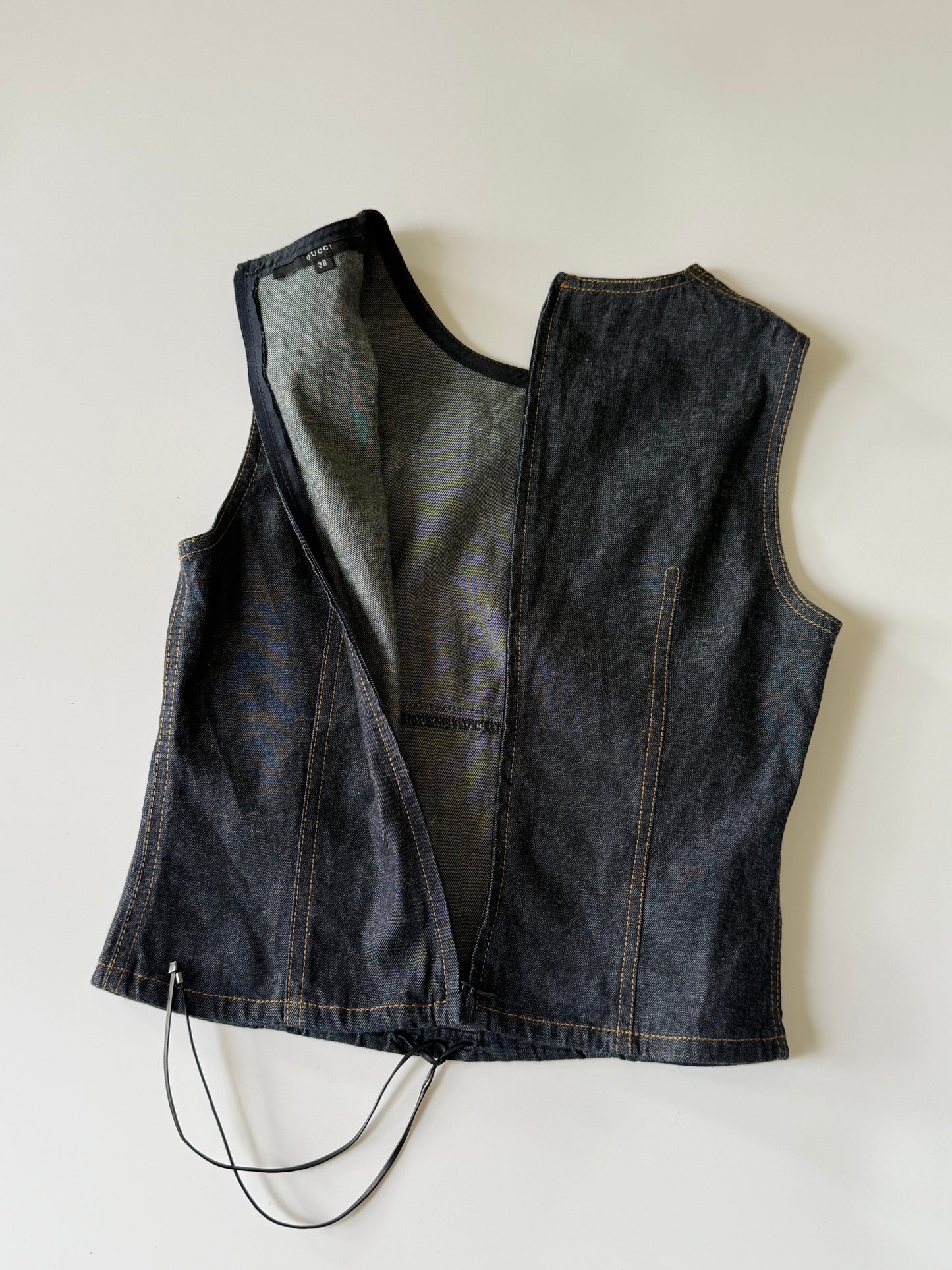 Gucci by Tom Ford S/S2000 Denim Sleeveless Tank Top & Pants