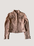 Christian Dior by John Galliano S/S 2004 Pink Biker Jacket