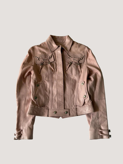 Christian Dior by John Galliano S/S 2004 Pink Biker Jacket