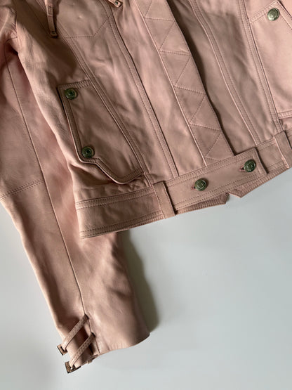Christian Dior by John Galliano S/S 2004 Pink Biker Jacket