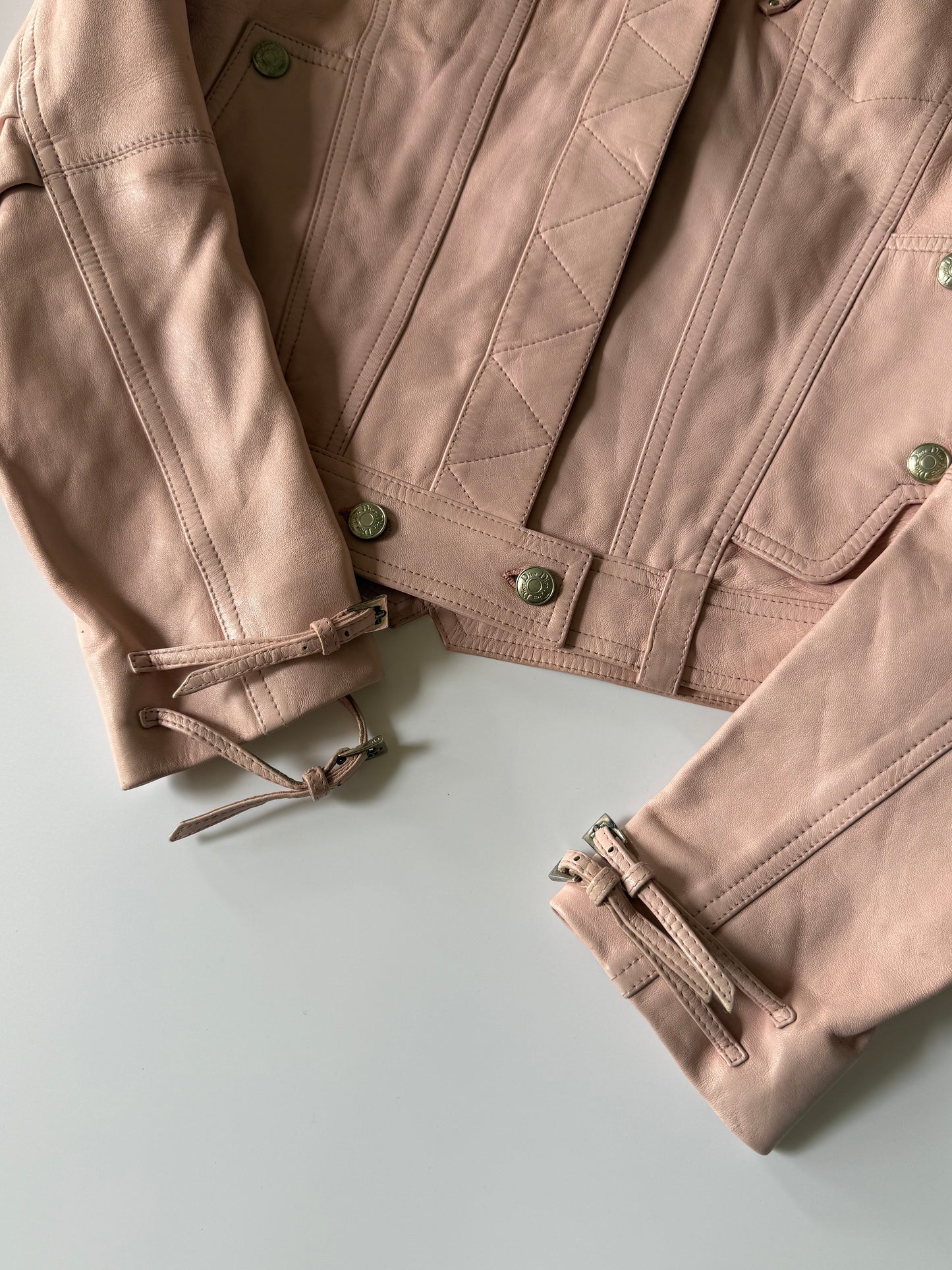 Christian Dior by John Galliano S/S 2004 Pink Biker Jacket