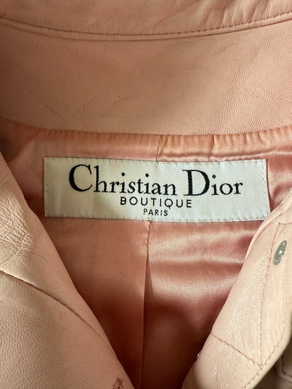 Christian Dior by John Galliano S/S 2004 Pink Biker Jacket