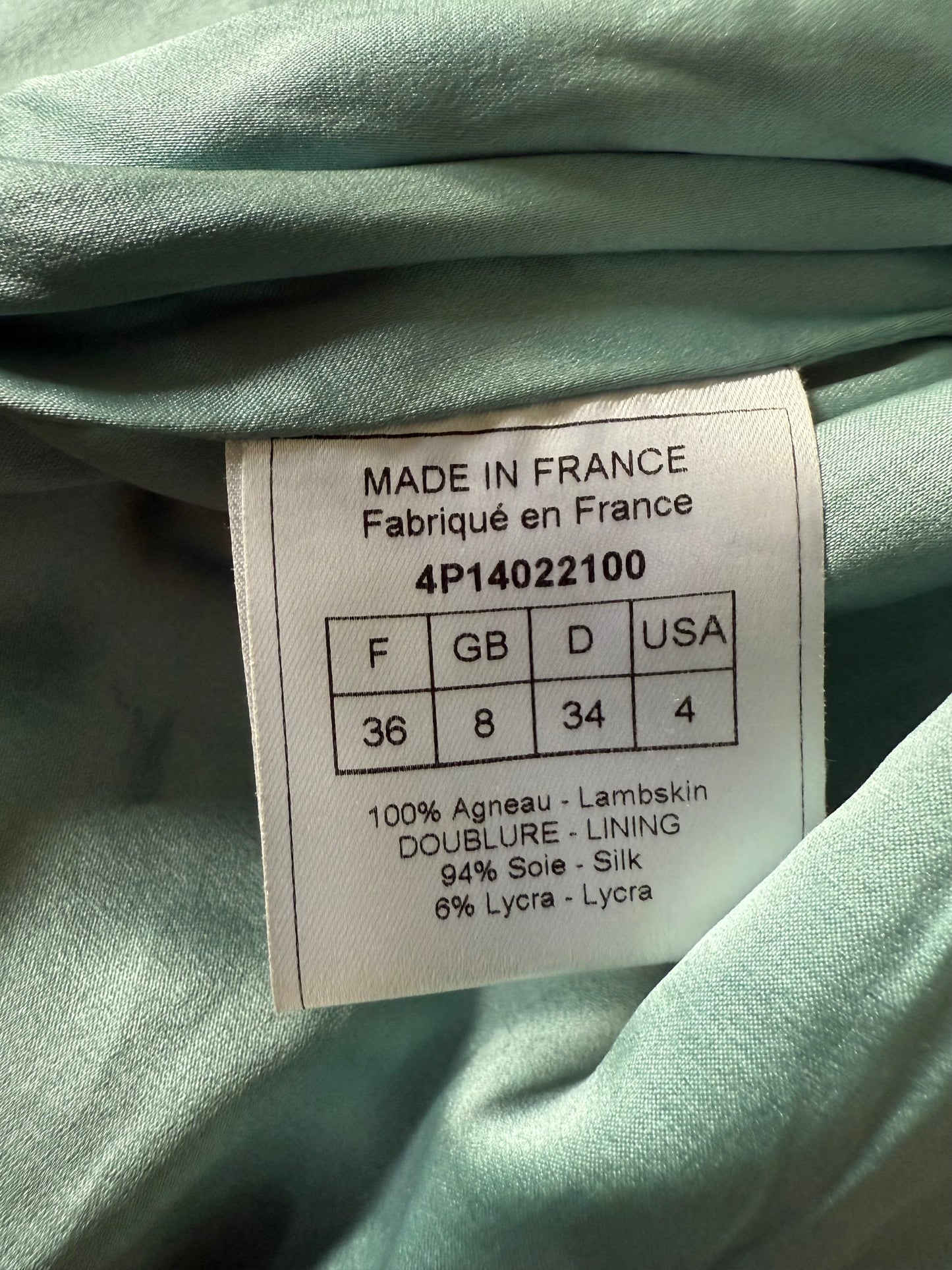 Christian Dior John Galliano S/S 2004 Turquoise Biker Jacket