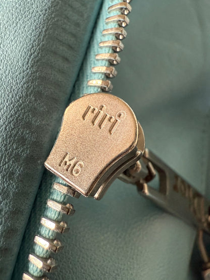 Christian Dior John Galliano S/S 2004 Turquoise Biker Jacket