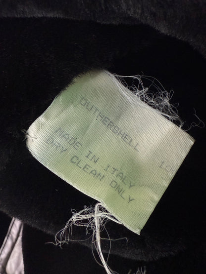 Vintage Versace Shearling Jacket Python Skin Back Design