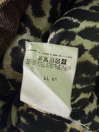 Dolce & Gabbana Corduroy Shearling Jacket Leopard Lining