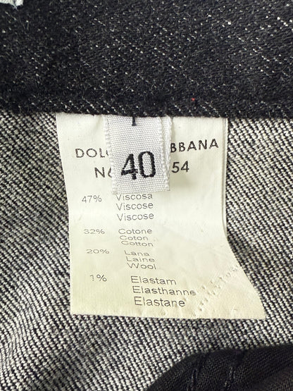 Rare Dolce & Gabbana F/W 1999 Fur Cuff Pants