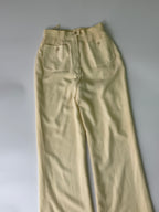 Chanel Boutique Beige Wide Leg Trousers