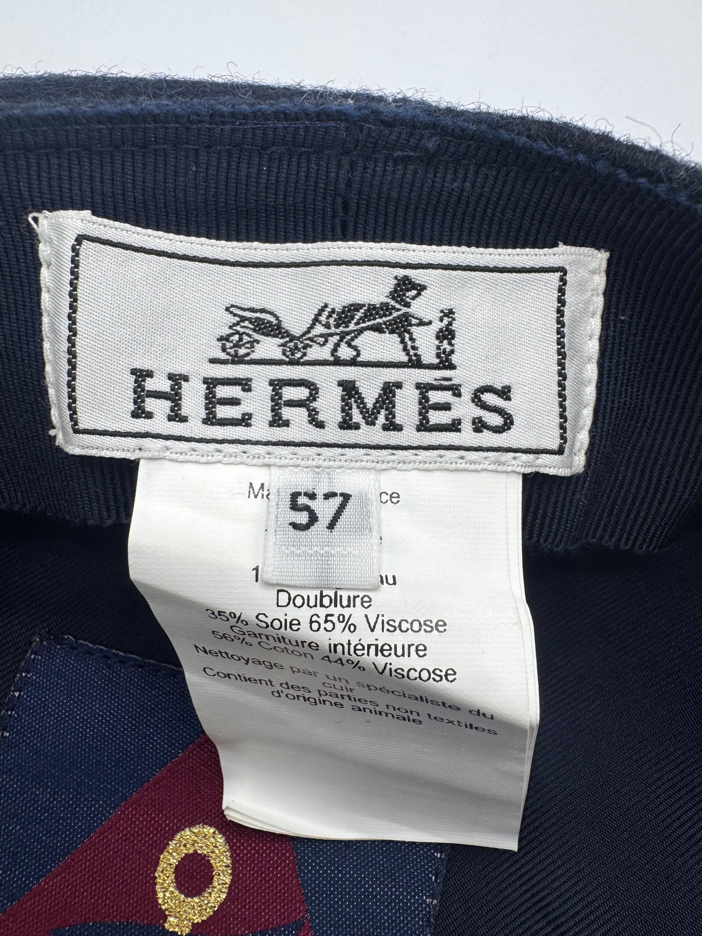 Wool hat hermes Burgundy/Saint honore bernet hermes