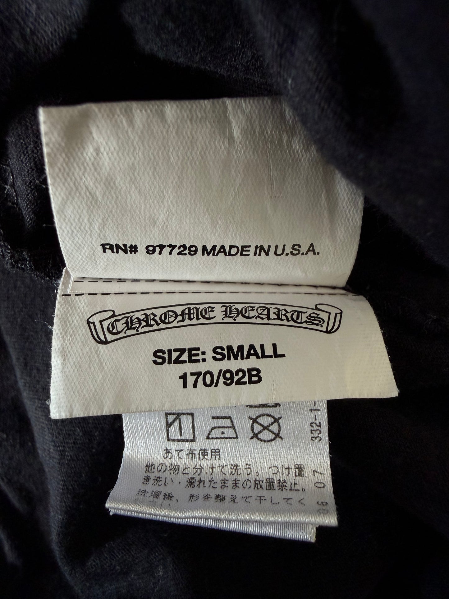 Chrome Hearts Made in Hollywood Black Pocket Tee