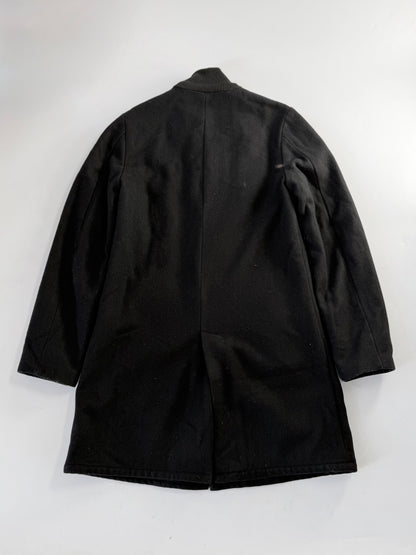 Helmut Lang 1998 Black Long Wool Coat