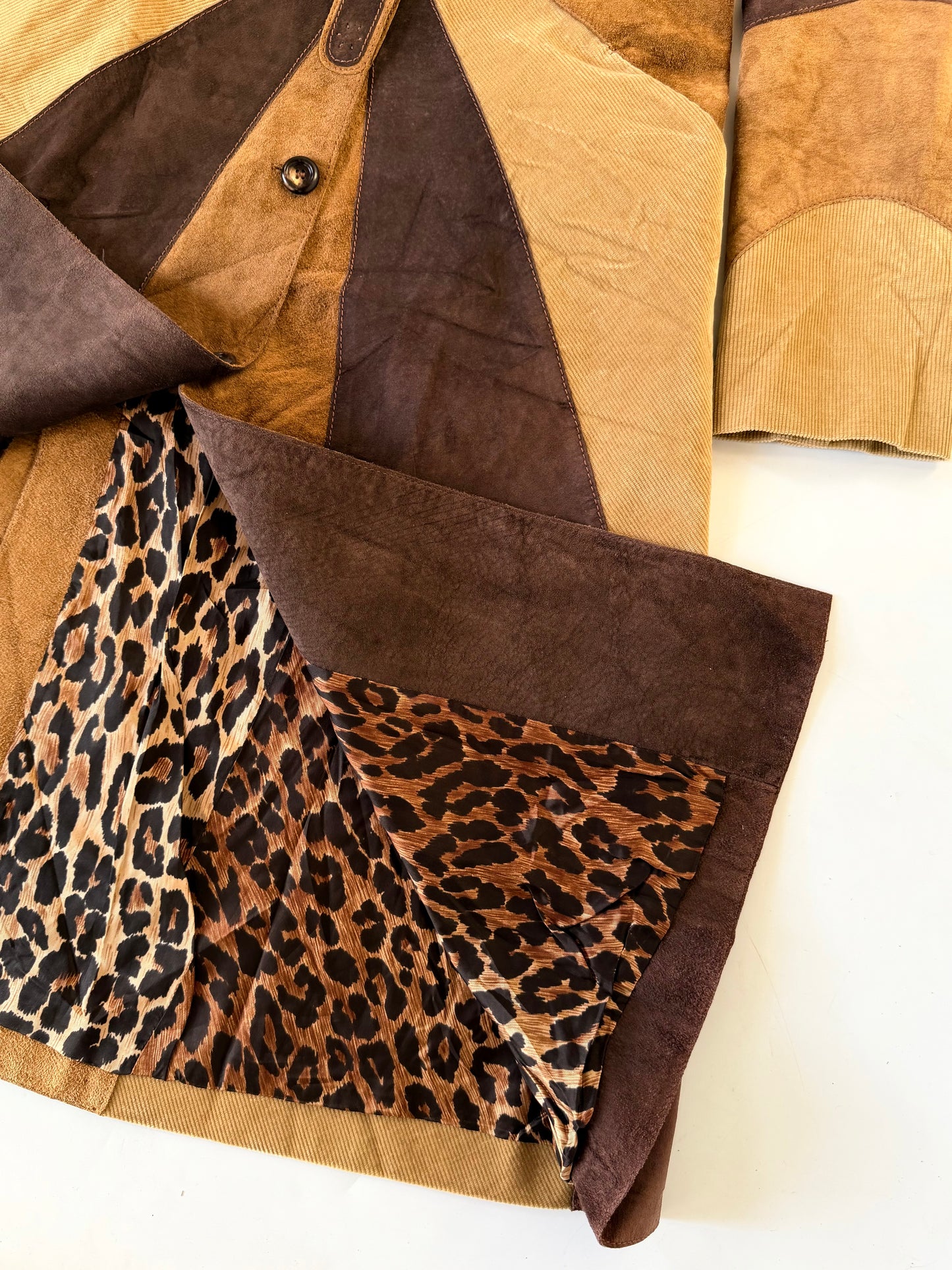 Dolce & Gabbana Brown Butterfly Suede Coat