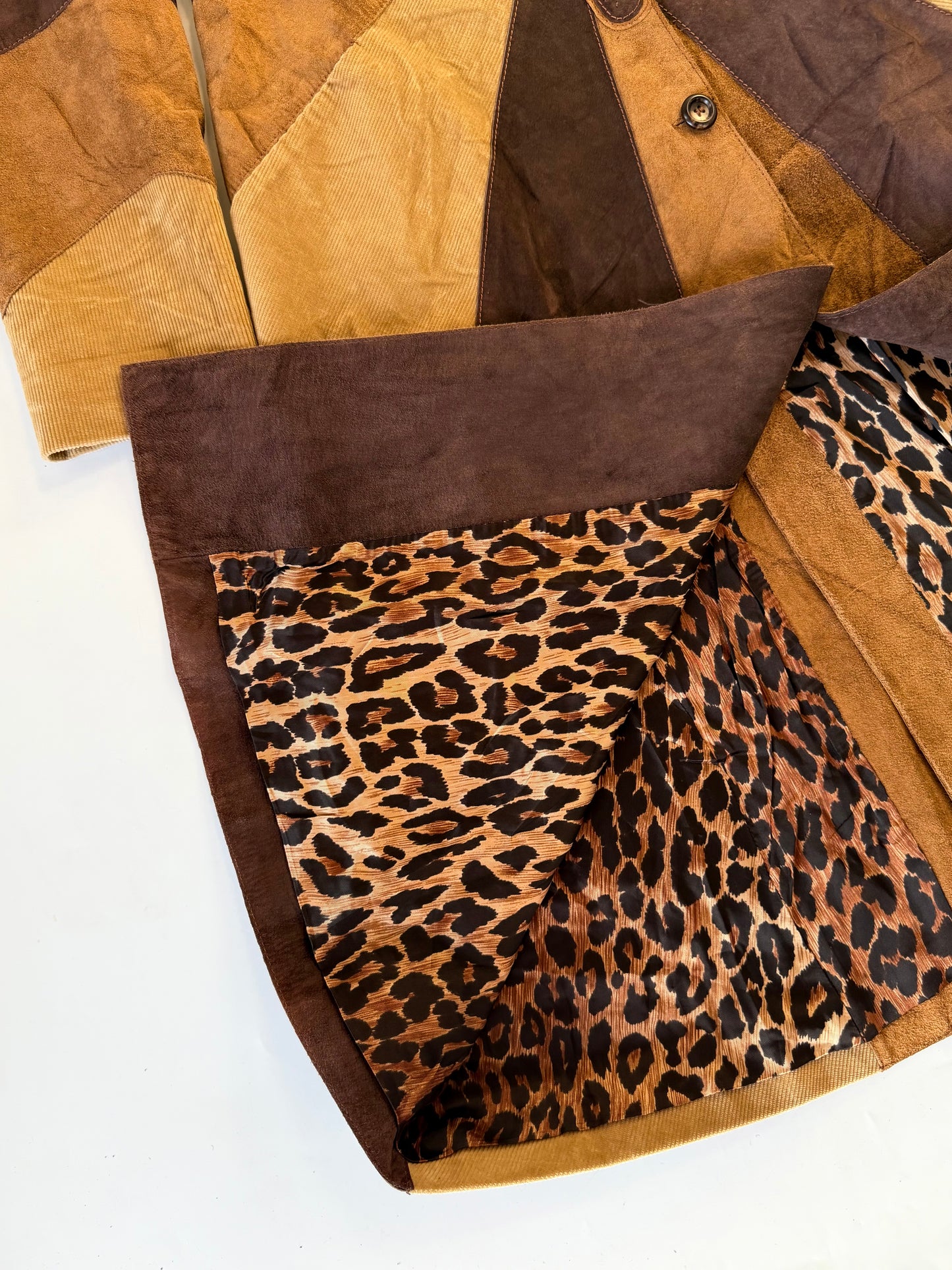 Dolce & Gabbana Brown Butterfly Suede Coat