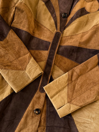 Dolce & Gabbana Brown Butterfly Suede Coat