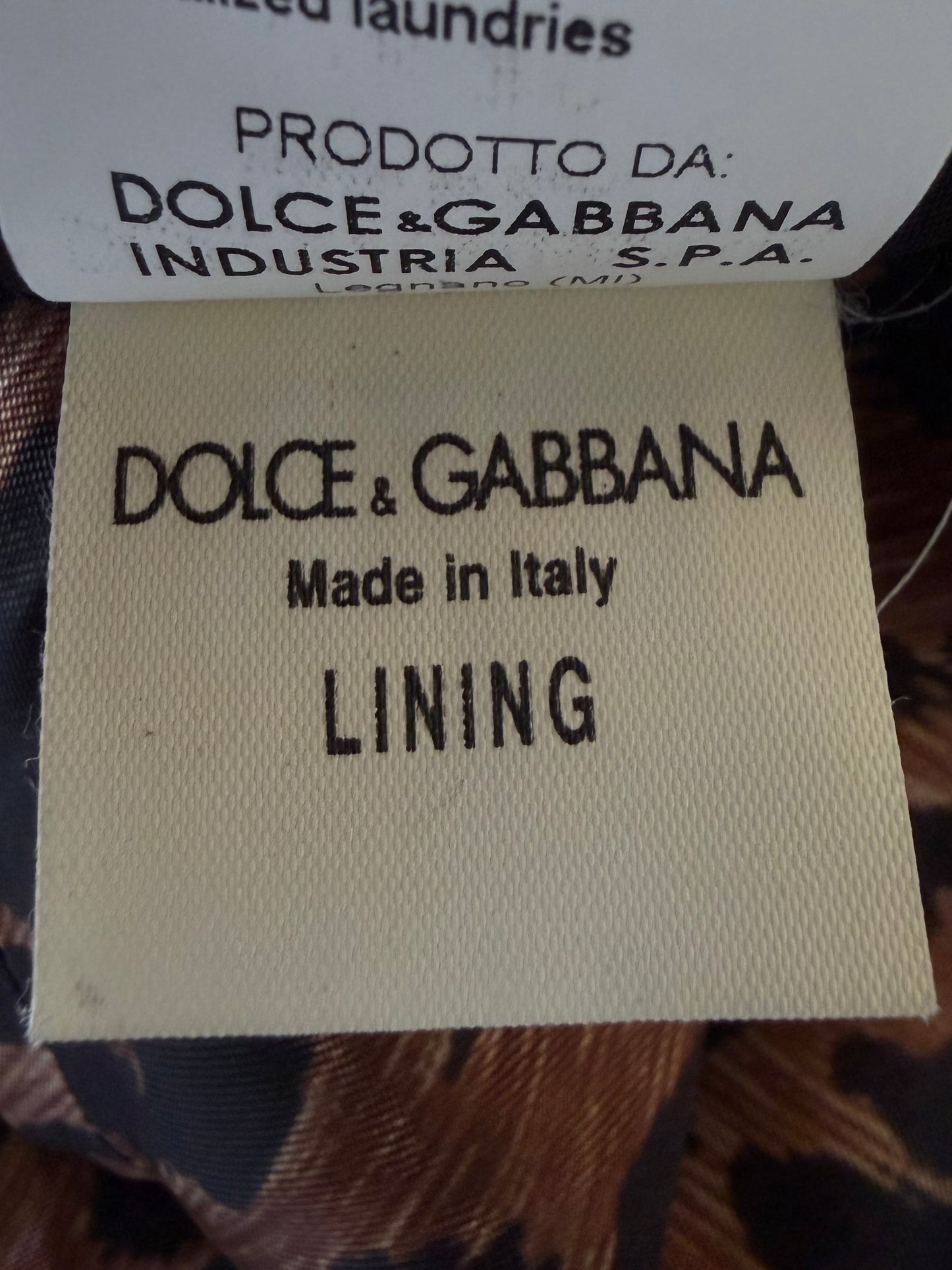 Dolce & Gabbana Brown Butterfly Suede Coat