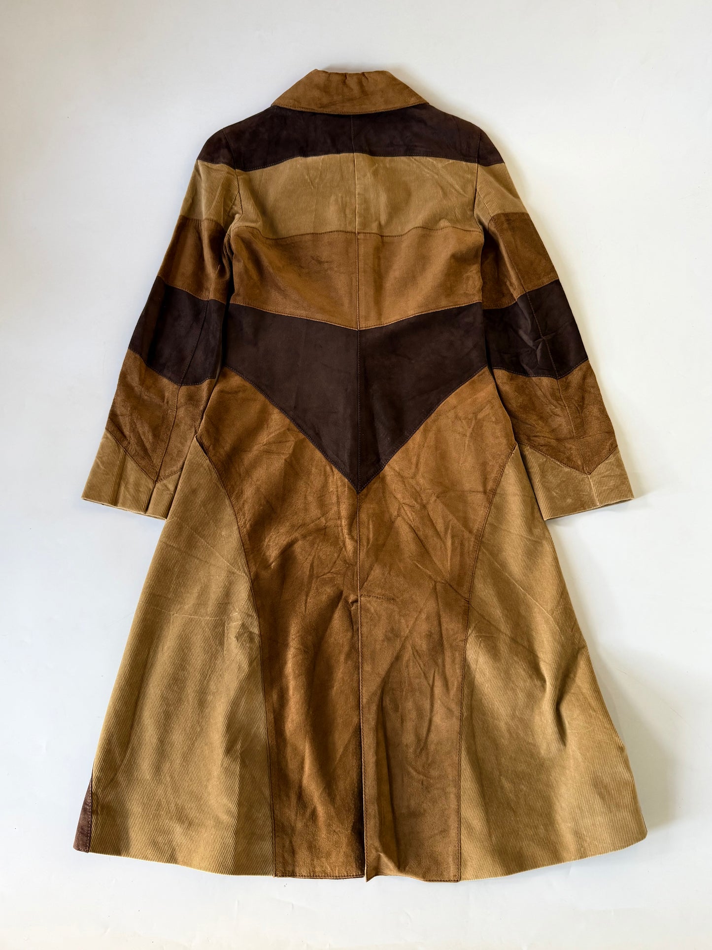 Dolce & Gabbana Brown Butterfly Suede Coat