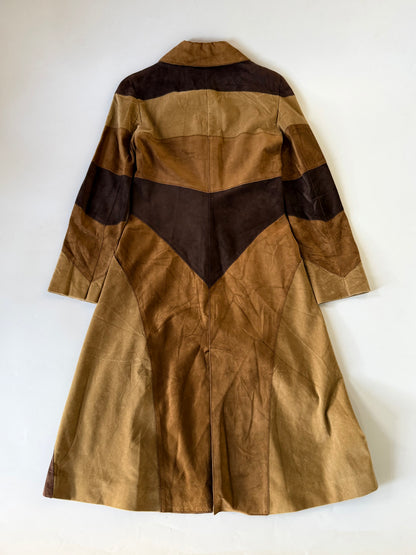 Dolce & Gabbana Brown Butterfly Suede Coat