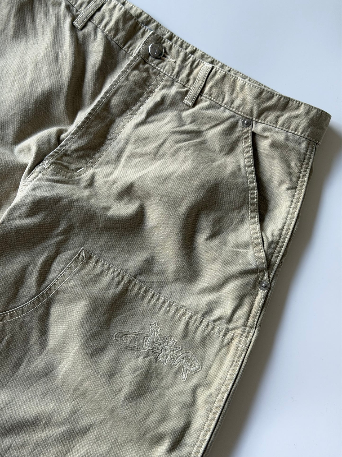 Dior x Lewis Hamilton Beige Carpenter Pants