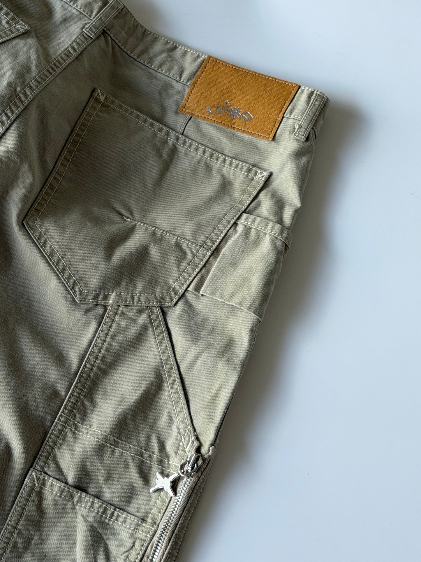 Dior x Lewis Hamilton Beige Carpenter Pants