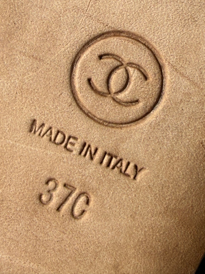 Chanel Tweed Charm Sandals