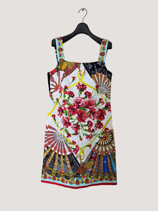 Dolce & Gabbana Floral Print Jacquard Mini Dress