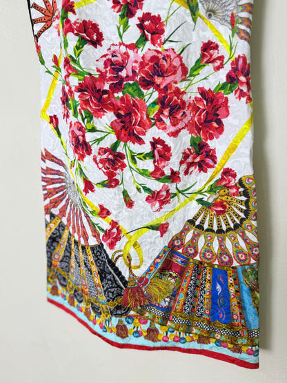 Dolce & Gabbana Floral Print Jacquard Mini Dress