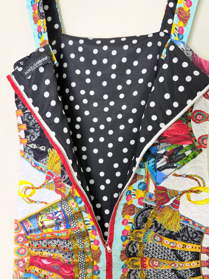 Dolce & Gabbana Floral Print Jacquard Mini Dress