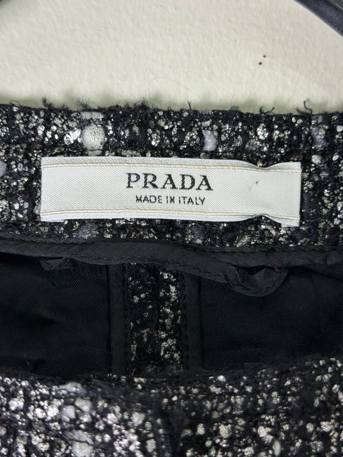 Prada Black Fiber Tweed Jacket