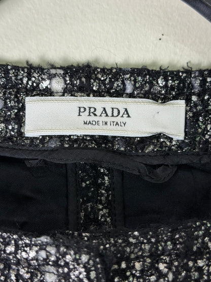 Prada Black Fiber Tweed Jacket