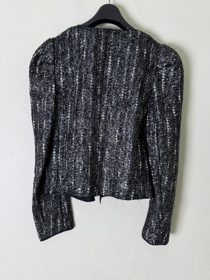 Prada Black Fiber Tweed Jacket