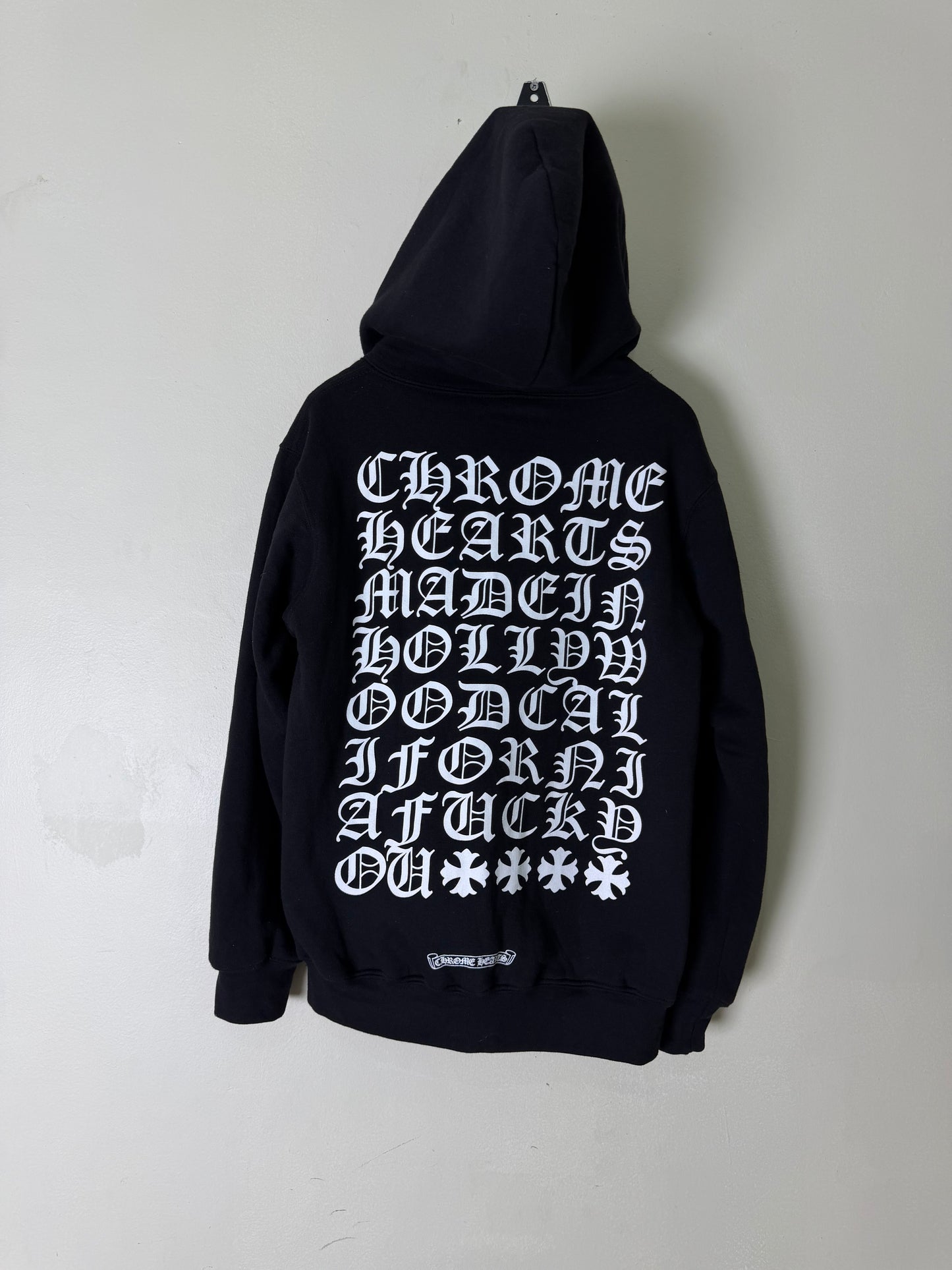 Vintage Chrome Hearts "Made in Hollywood" ZipUp Black Hoodie