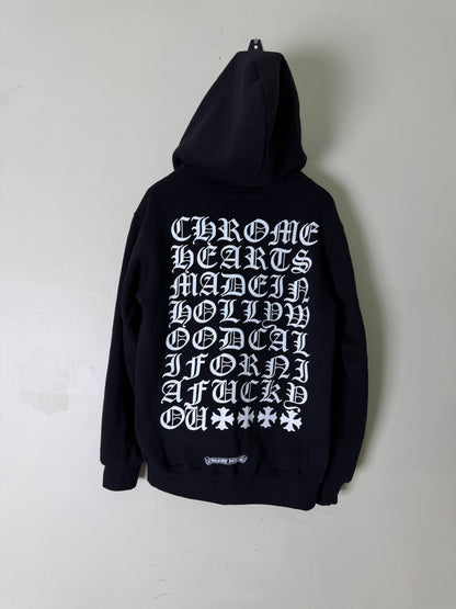 Vintage Chrome Hearts "Made in Hollywood" ZipUp Black Hoodie