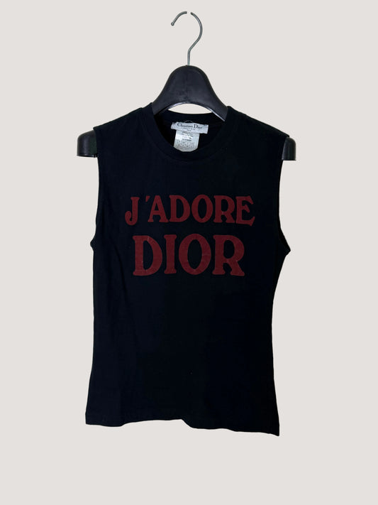 Christian Dior by John Galliano “J’Adore Dior”Black Tank Top