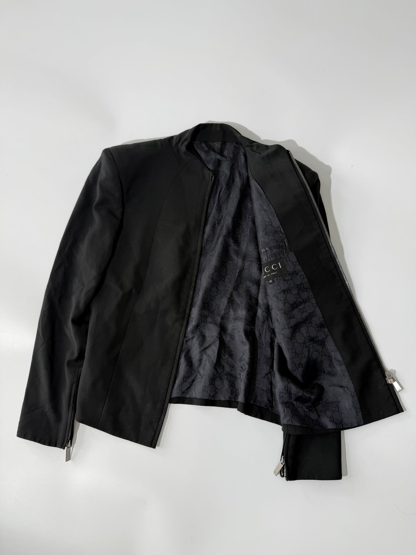 Gucci by Tom Ford F/W 98 Shoulder Padded GG Mono Lining