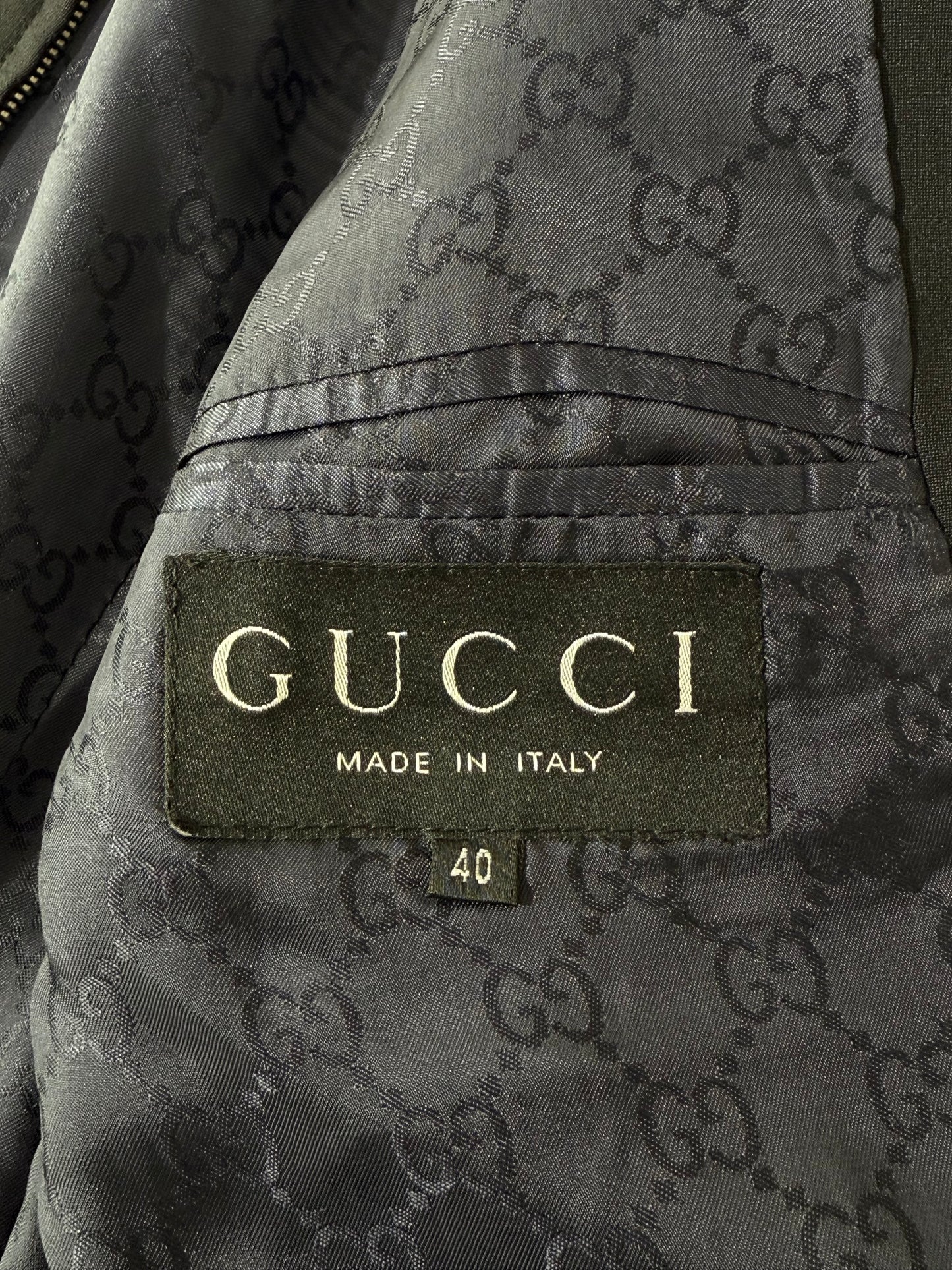 Gucci by Tom Ford F/W 98 Shoulder Padded GG Mono Lining