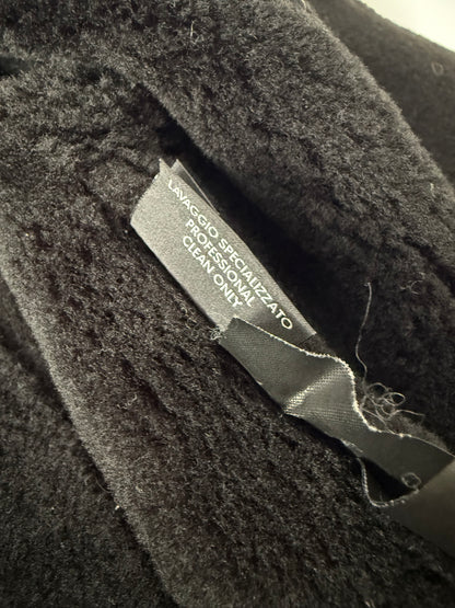 Gucci by Tom Ford Black Fur Collar Shearling Jacket