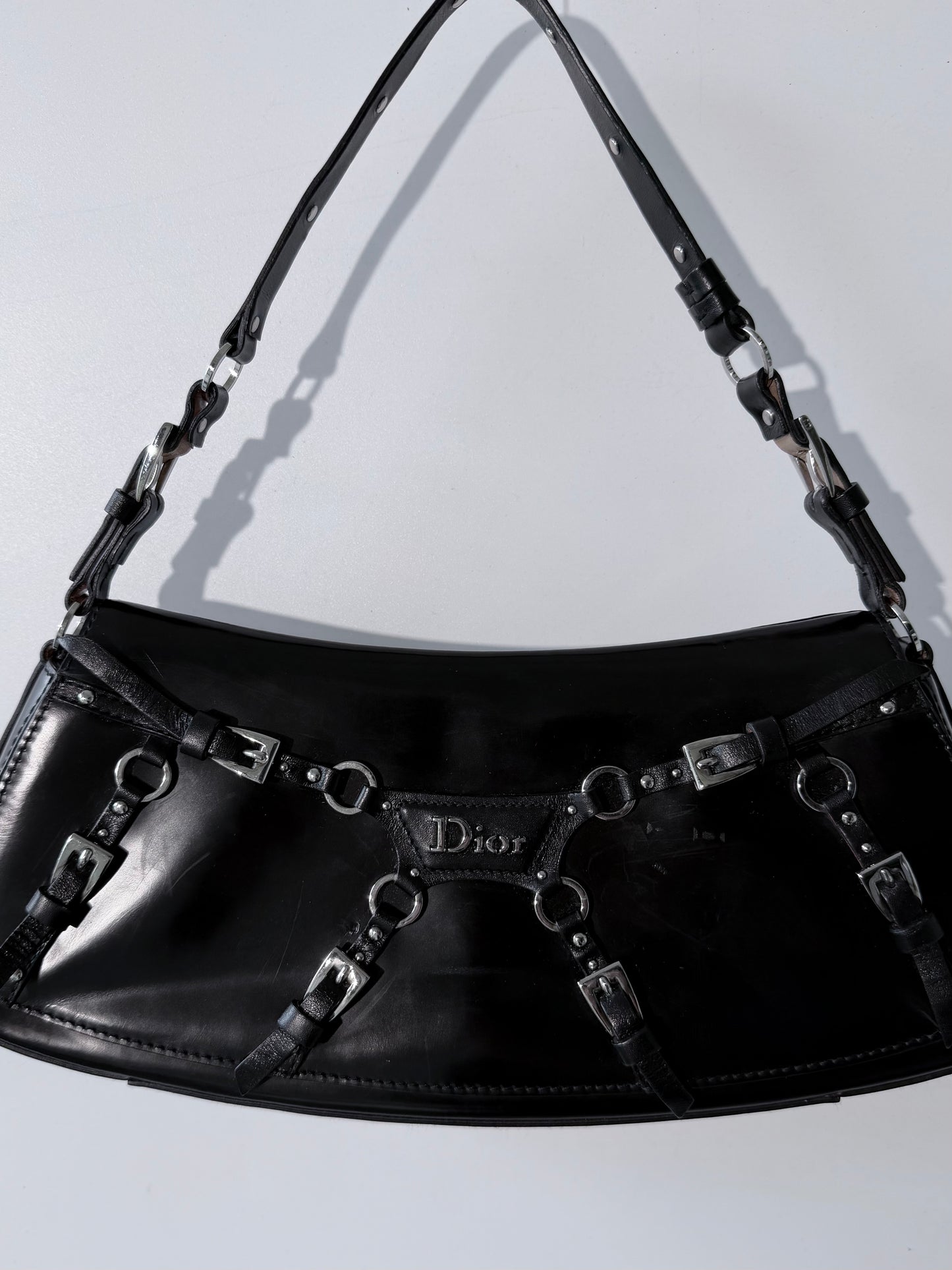 Dior John Galliano The Latest Blonde Bondage Shoulder Bag