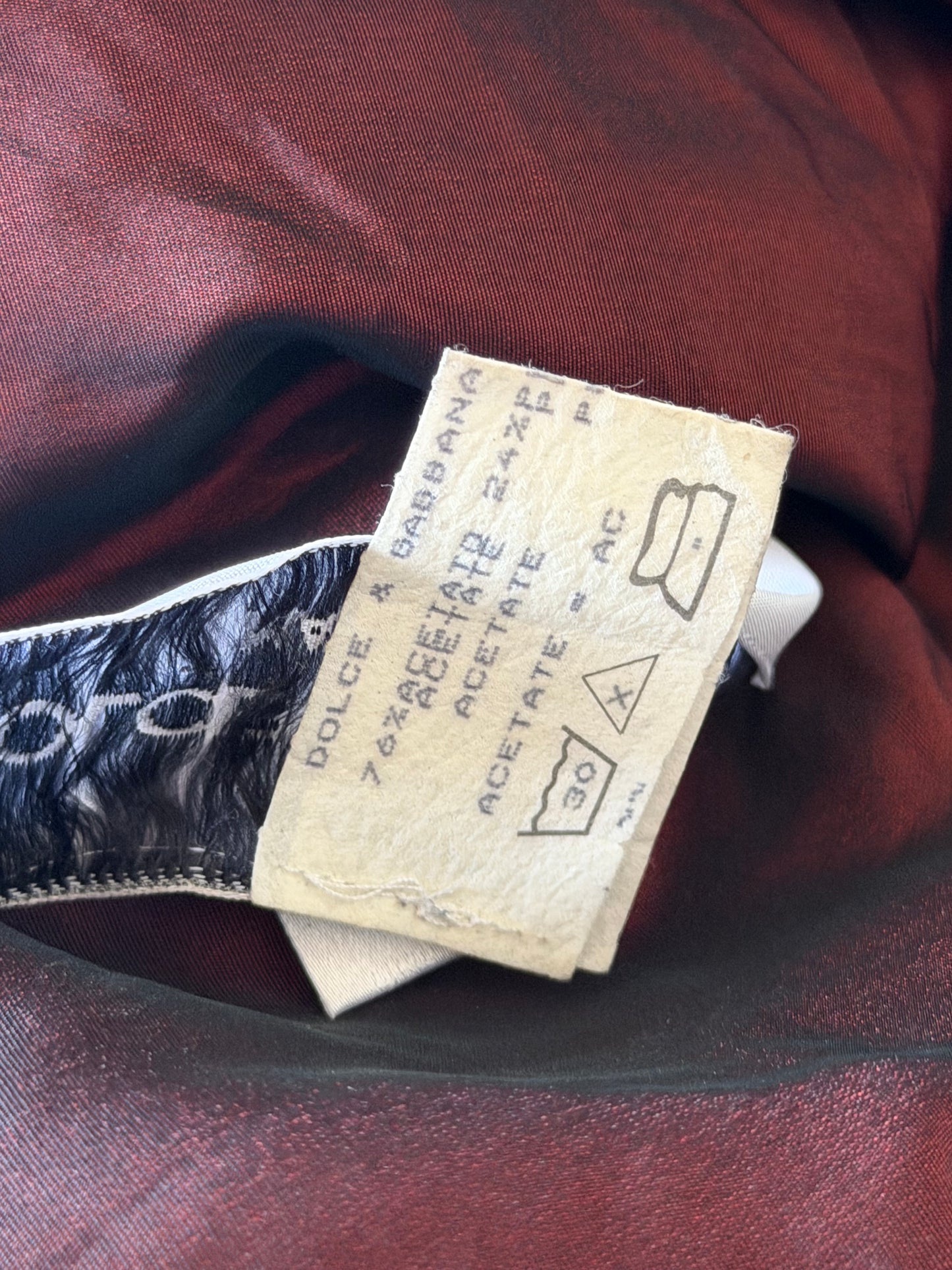 Dolce & Gabbana Very Rare FW1992 Upside Down Jacket