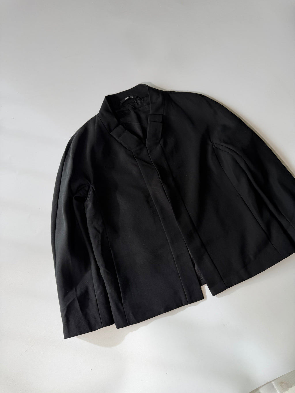 Maison Margiela Line 4 Black Collarless Jacket