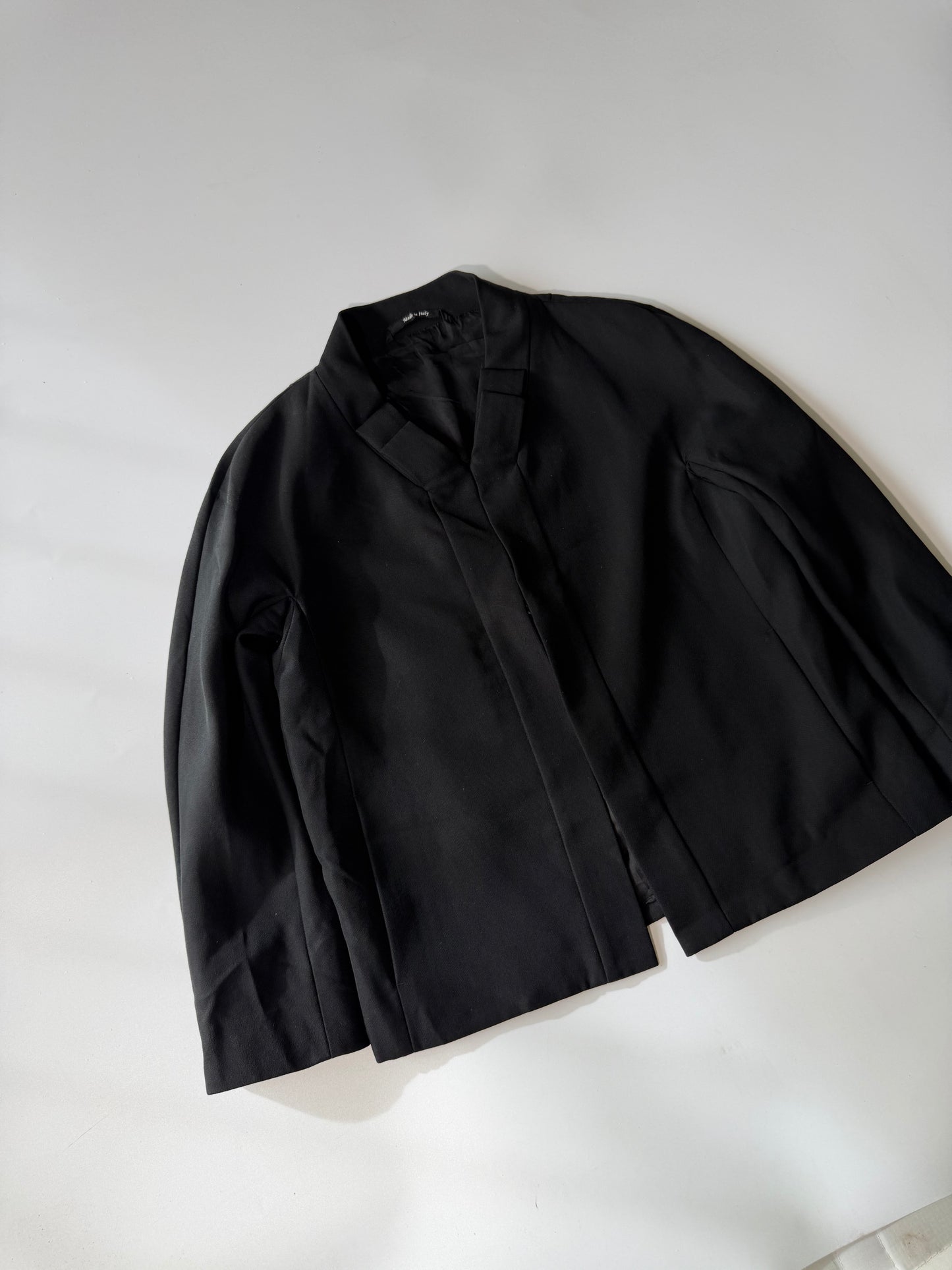 Maison Margiela Line 4 Black Collarless Jacket