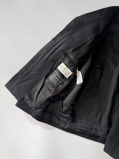 Maison Margiela Line 4 Black Collarless Jacket