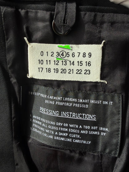 Maison Margiela Line 4 Black Collarless Jacket