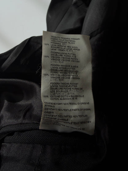 Maison Margiela Line 4 Black Collarless Jacket