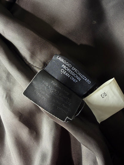Gucci by Tom Ford Brown Monogram Suede Bomber Jacket