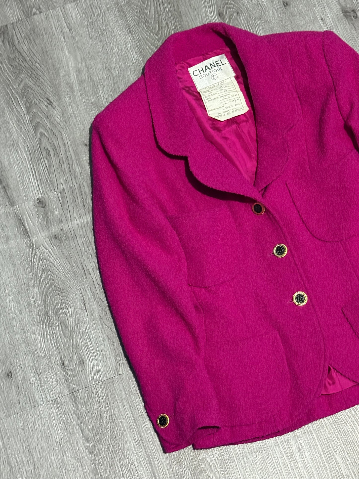 Chanel Pink Tweed Jacket