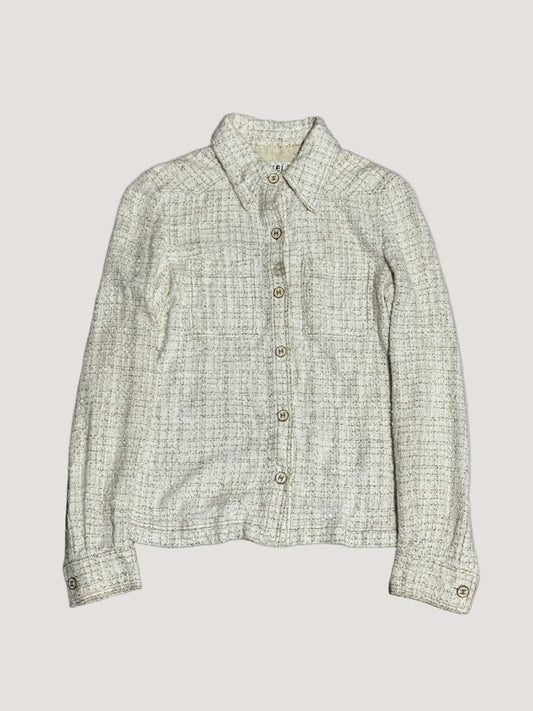 Chanel Beige Tweed Shirt