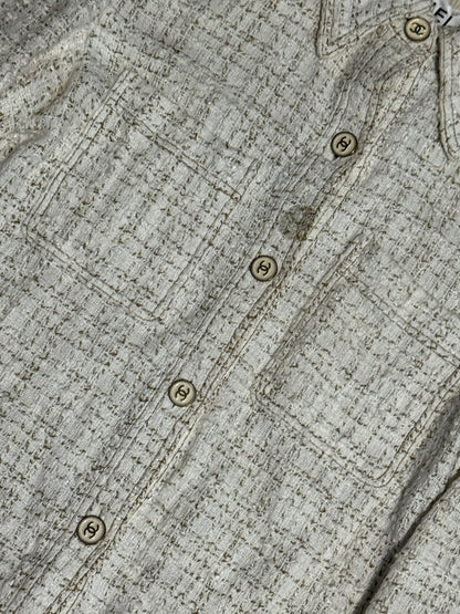 Chanel Beige Tweed Shirt